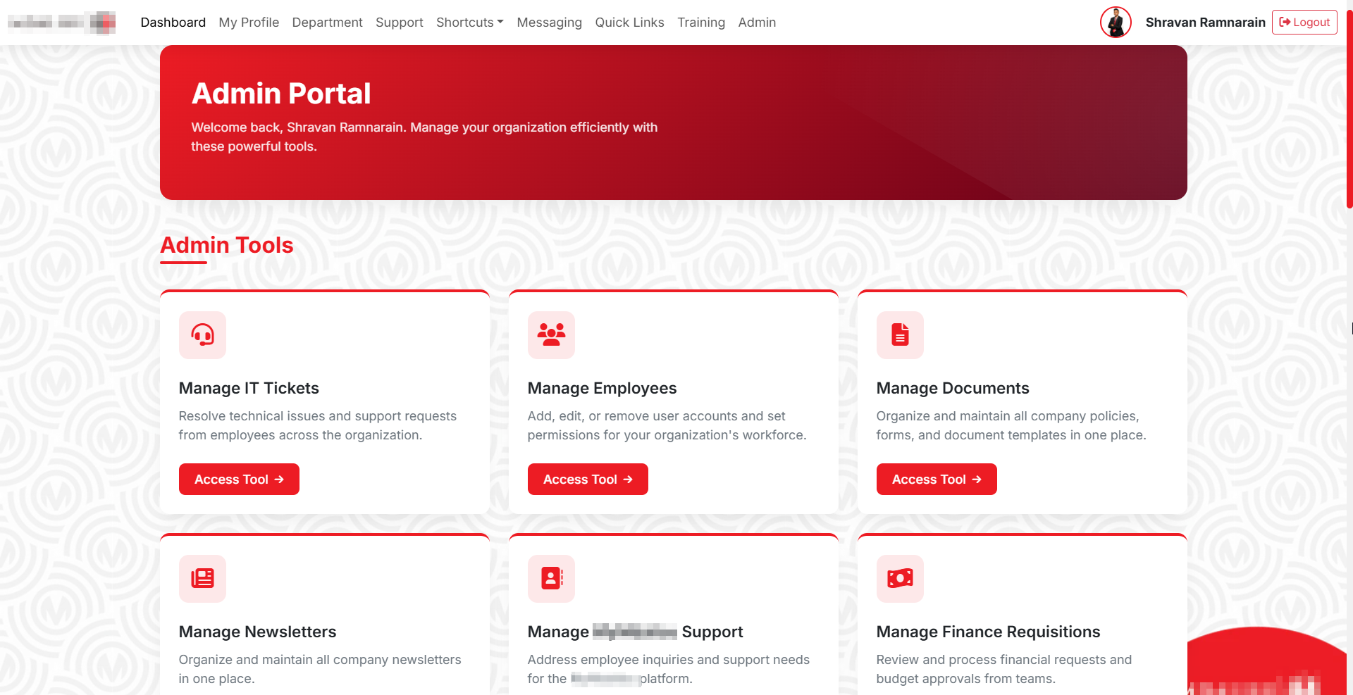 Admin Portal